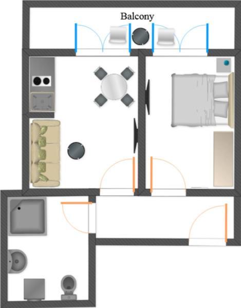 Apartment Neo 2 Free Parking Novi Sad Bagian luar foto